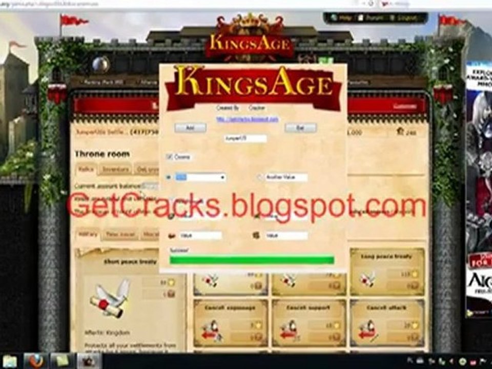 Kings Age Hack Cheat - April May 2012 Fixed Update Download