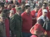 الرئيس الكوبى فيدل كاسترو يوجه رسالة إلى الشعب الكوبي