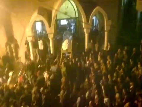 فري برس ريف دمشق مقطع مهيب تشيع شهداء وادي بردى 11 4 2012 Damascus