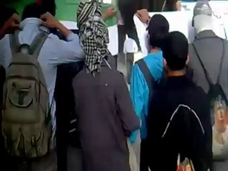 فري برس دمشق مظاهرة طلابية لابناء الجولان في الحجر الأسود 11  4  2012 Hama