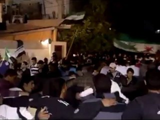 فري برس   مسائية درعا المحطة طريق السد  11 4 2012 Daraa