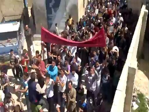 فري برس ادلب بلدة التح مظاهرة ضد النظام الاسدي 12 4 2012 Idlib