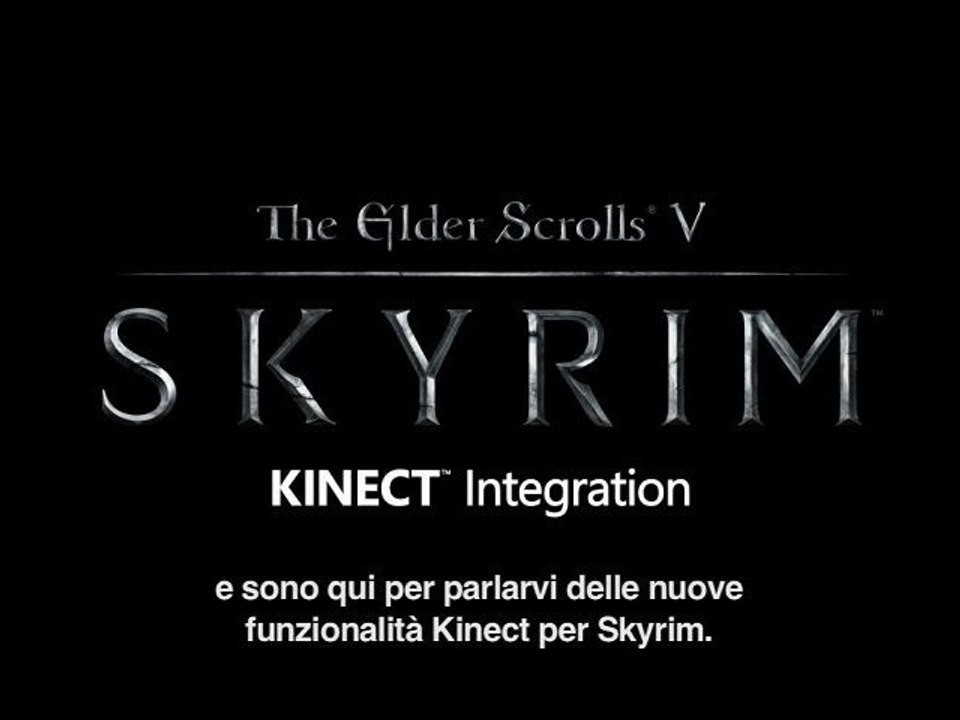 Skyrim & kinect - first reveal trailer [HD 720p]