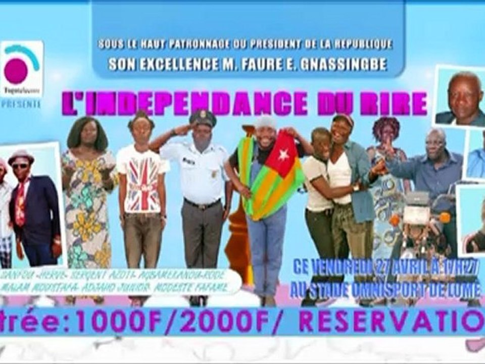 Indépendance du rire 27 & 28 Avril 2012 Lomé & Kara