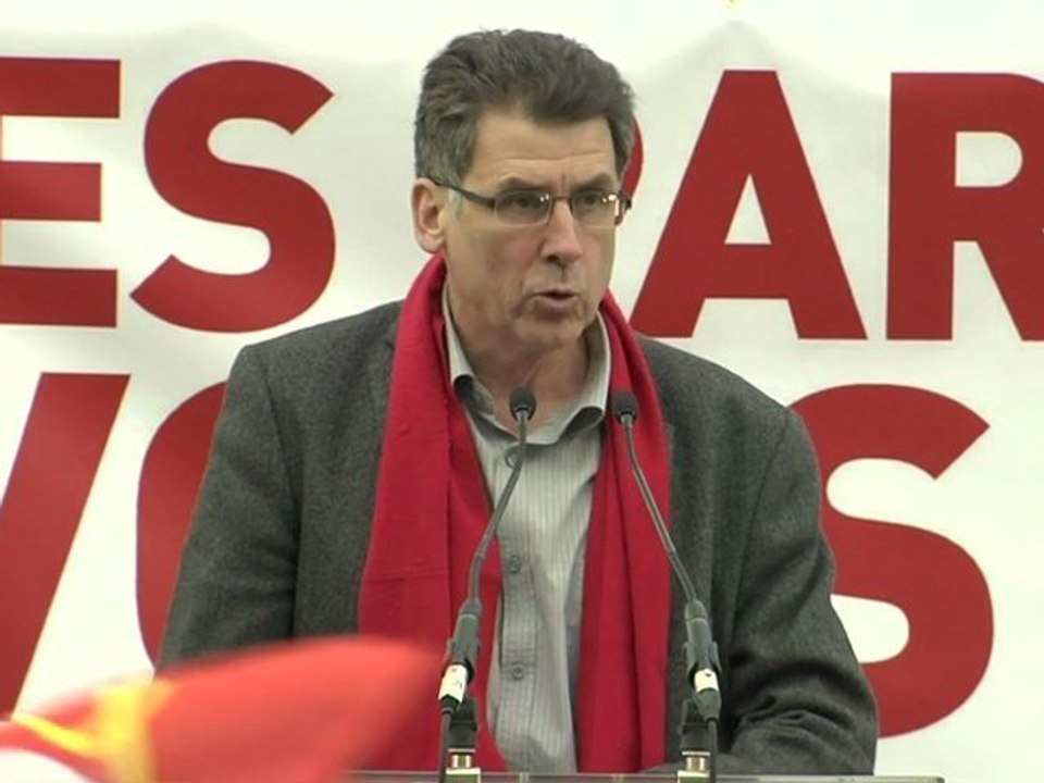 Meeting des cheminots du 4 avril 2012 à Dijon - Intervention de Pierre Mathieu, Vice-président de la région Champagne-Ardenne