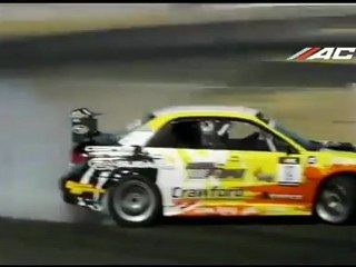 Stephan Verdier qualifies on the track during Formula Drift round 6, score: 80.2