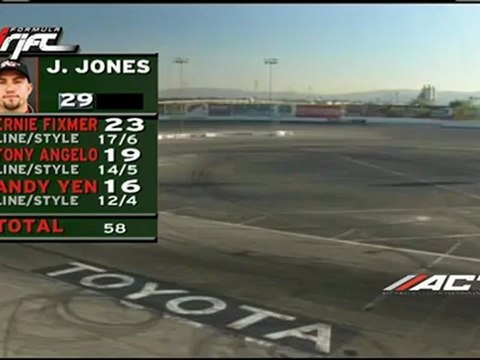 Eric OSullivan scores a 60.9 during session 1 of qualifying for Formula Drift Round 7