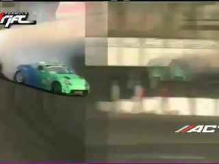 Tyler McQuarrie scores a 61.5 during session 1 of qualifying for Formula Drift Round 7