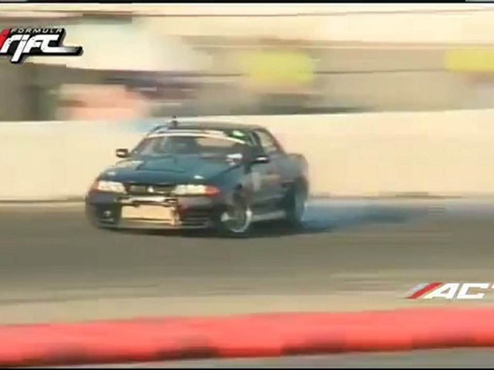 Ian Fournier scores a  59.2 during session 2 qualifying in Formula Drift Round 7