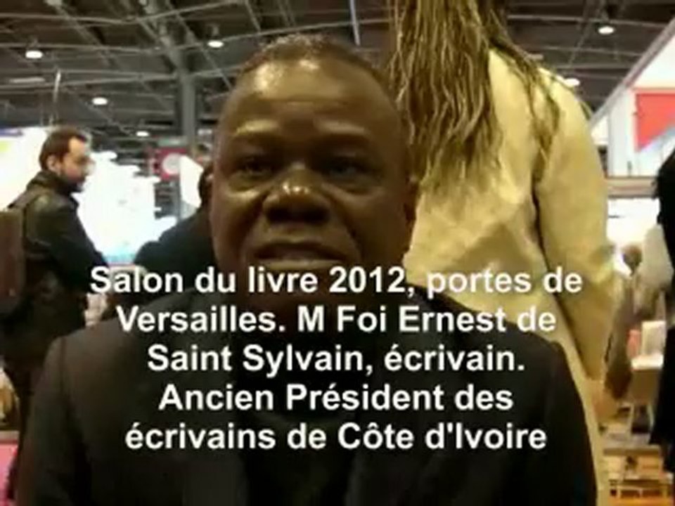 IMAGAZINE : Salon du livre 2012, portes de Versailles, Foua Ernest de Saint Sauveur, écrivain