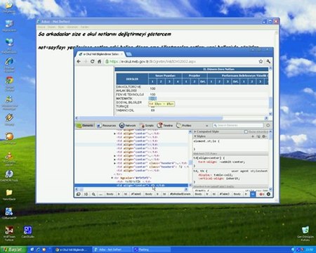 e-okul not değiştirme
