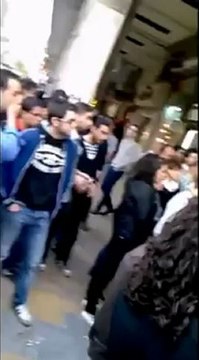 فري برس دمشق اعتصام الأحرار امام مبنى البرلمان بدمشق 12 4 2012 Damascus