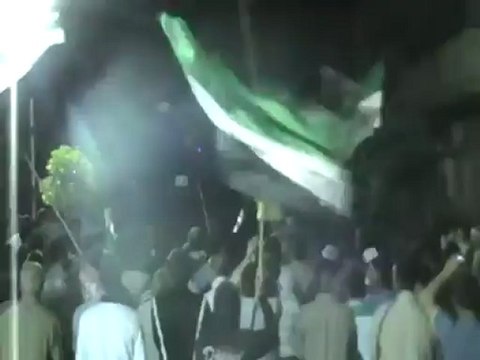 فري برس حماة المحتلة حي طريق حلب مظاهرة مسائية 12 4 2012 ج1 Hama