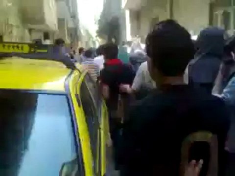 فري برس دمشق مظاهرة لأبناء الجولان المباع في السيدة زينب 12 4 2012 ج1 Damascus