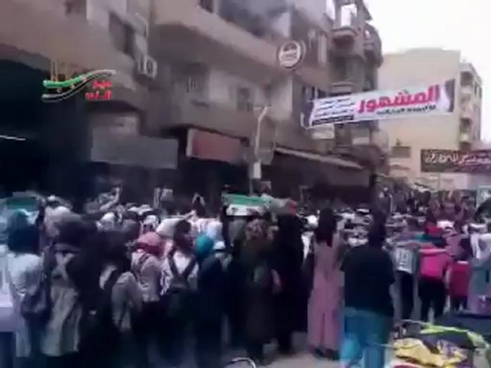 فري برس  دير الزور مظاهرة صباحية احرار دير الزور  شارع حسن الطه 12 4 2012 ج2  DeerALzoor