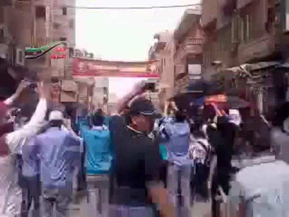 فري برس  دير الزور مظاهرة صباحية احرار دير الزور  شارع حسن الطه 12 4 2012 ج1  DeerALzoor