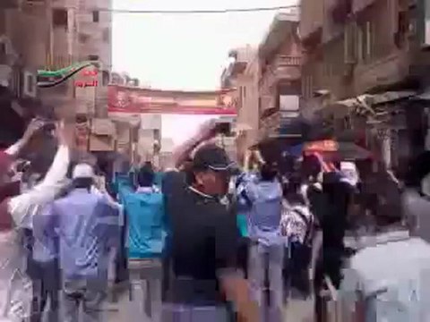 فري برس دير الزور مظاهرة صباحية احرار دير الزور شارع حسن الطه 12 4 2012 DeerALzoor
