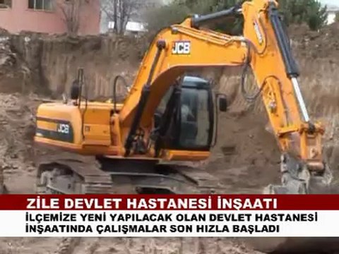 zile devlet hastane inşaatı başladı zileweb.com