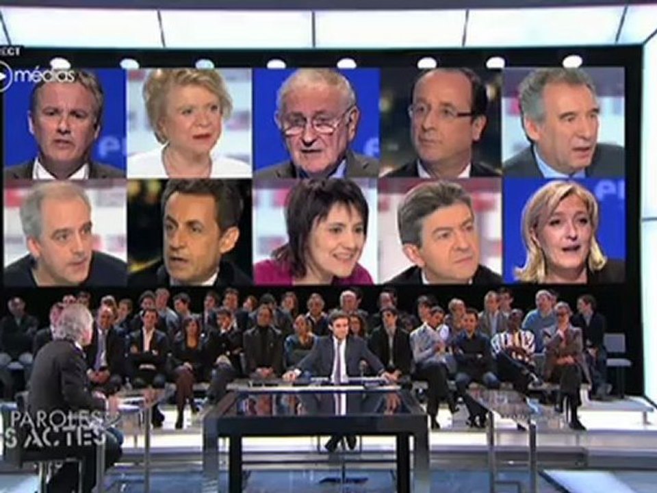 Franz-Olivier Giesbert survolté dans "Des paroles et des actes" et raillé sur Twitter