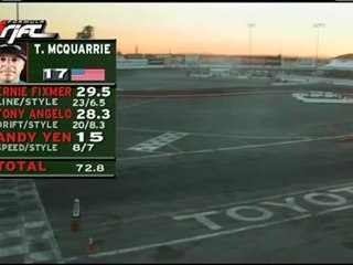 Rhys Millen ran a 81.6  during session 2 of qualifying for Formula Drift Round 7