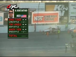 Nikolay Konstantinov  ran a  52.7 during session 2 of qualifying for Formula Drift Round 7