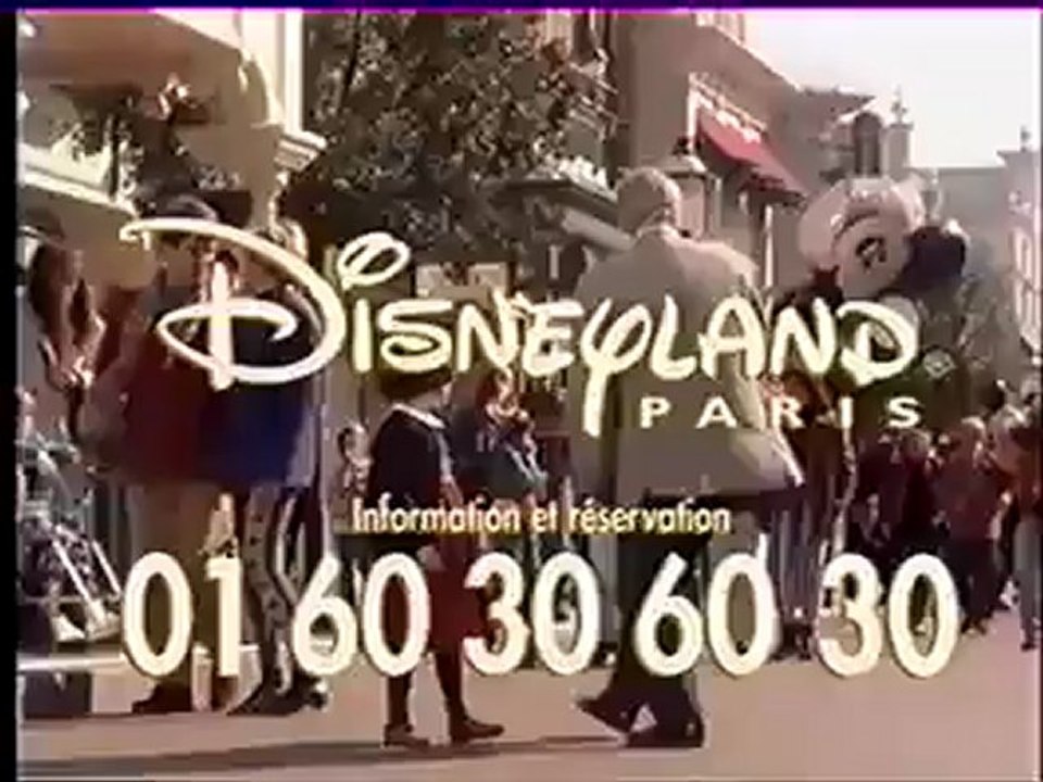Disneyland Paris 1996 publicité