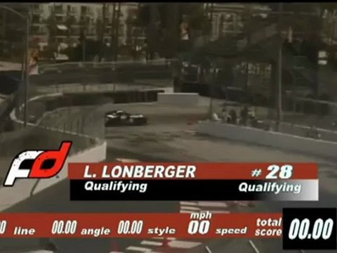 LUKE LONBERGER #28 at Formula Drift Round 1, Long Beach California 2011 qualifying
