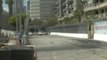 CONRAD GRUNEWALD  at Formula Drift Round 1, Long Beach California 2011 qualifying