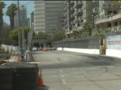 RHYS MILLEN #6 at Formula Drift Round 1, Long Beach California 2011 qualifying