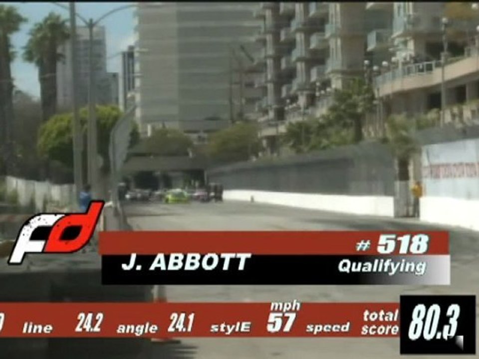 JEFF ABBOTT  at Formula Drift Round 1, Long Beach California 2011 qualifying