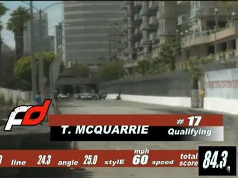 TYLER MCQUARRIE at Formula Drift Round 1, Long Beach California 2011 qualifying