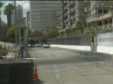 CONRAD GRUNEWALD at Formula Drift Round 1, Long Beach California 2011 qualifying