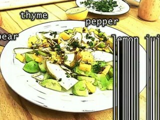 Punky Brussels sprouts, pear and cheddar