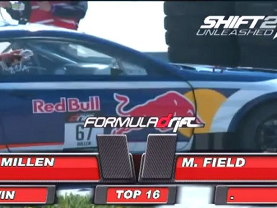 MATT FIELD VS RHYS MILLEN AT FORMULA DRIFT ROUND 1 LONG BEACH CALIFORNIA, 2011 TOP 16
