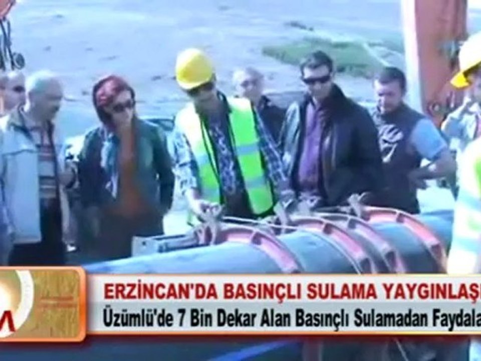 ERZİNCAN’DA BASINÇLI SULAMA YAYGINLAŞIYOR 13 04 2012