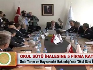 OKUL SÜTÜ İHALESİNE 5 FİRMA KATILDI 13 04 2012
