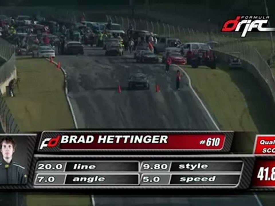 BRAD HETTINGER at Formula Drift Round 2, 2nd qualifying run, Atlanta 2011