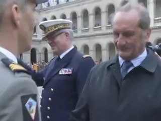 Patricia Allémonière et 3 régiments décorés aux invalides - avril 2012