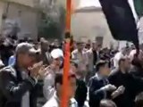 فري برس ريف دمشق القلمون  قارة مظاهرة حماسية ثورية 12 4 2012 Damascus