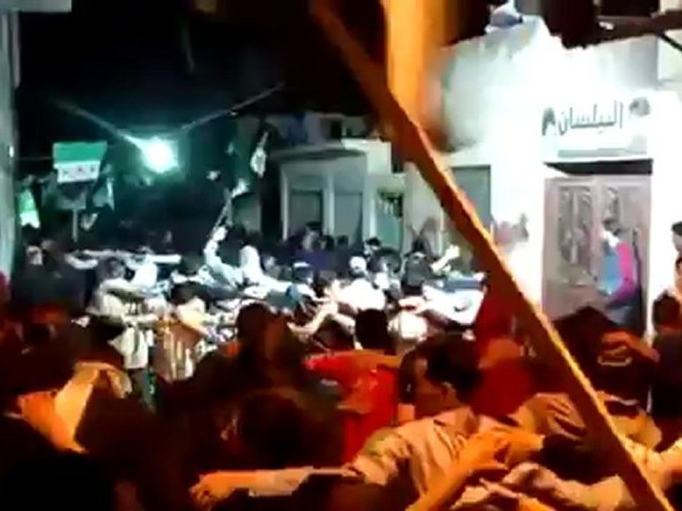 فري برس دمشق مسائية احرار برزة في دمشق 12 4 2012 Damascus