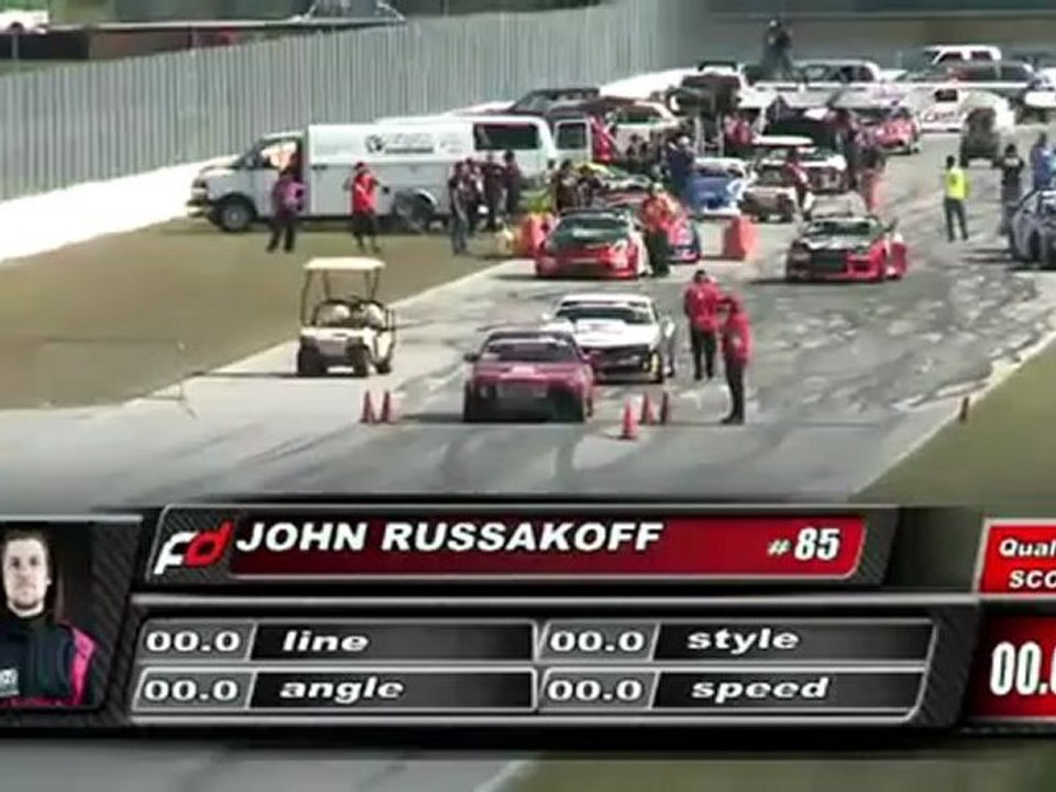JOHN RUSSAKOFF at Formula Drift Round 3, Palm Beach, 1st Qualifying run