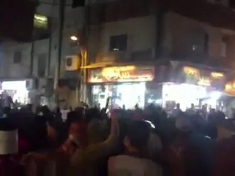 فري برس دمشق الحجر الأسود مظاهرة مسائية 12 4 2012 ج1 Damascus