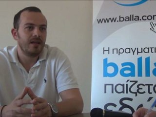 Νίκος Παπαδόπουλος στο balla (1) (προπονητής Πετρολίνα ΑΕΚ).MPG