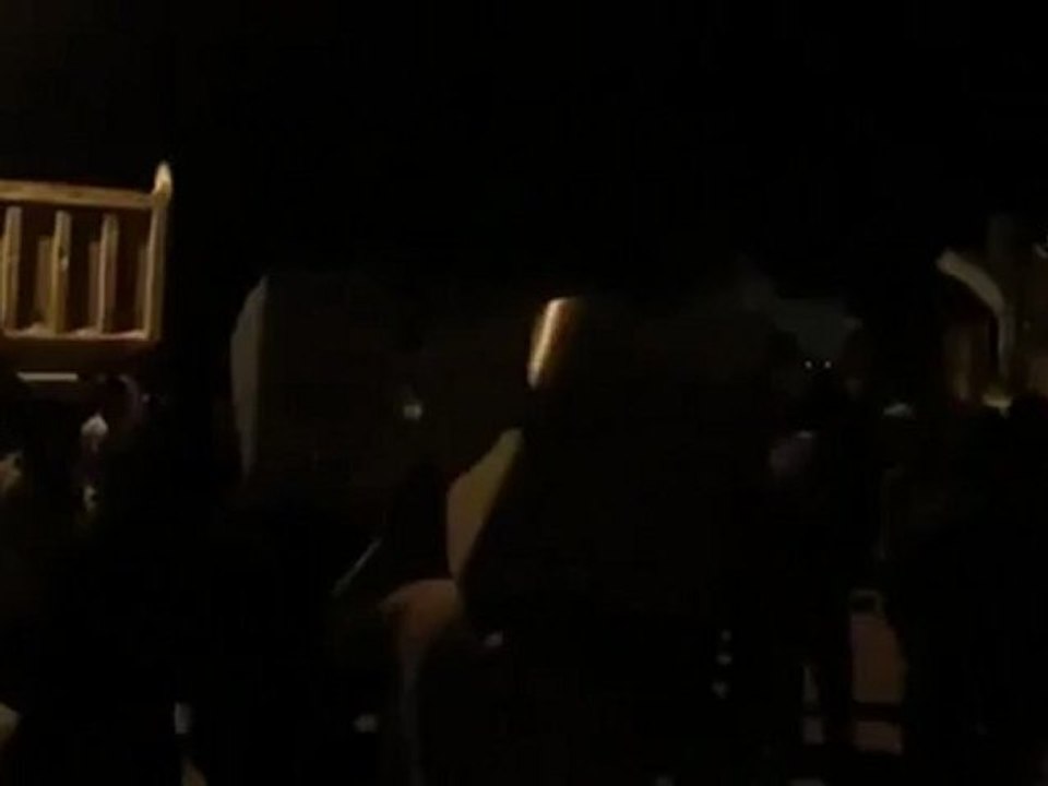 فري برس  دمشق مظاهرة مسائية حاشدة رغم الحصار الخميس 12 4 2012 Damascus