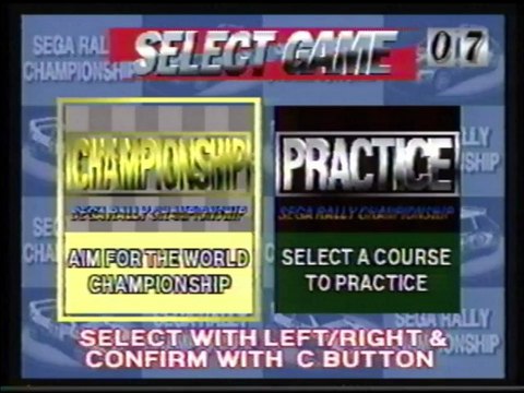 Classic Game Room - SEGA RALLY 1 on Sega Saturn