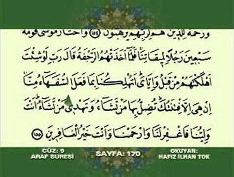 A'raf Suresi 88-206 Kuran Kerim Hatim Takip Et - OSMANLI - Kültürünü Yayma ve Yaşatma Derneği - Kütahya - OKYAY DERNEĞİ