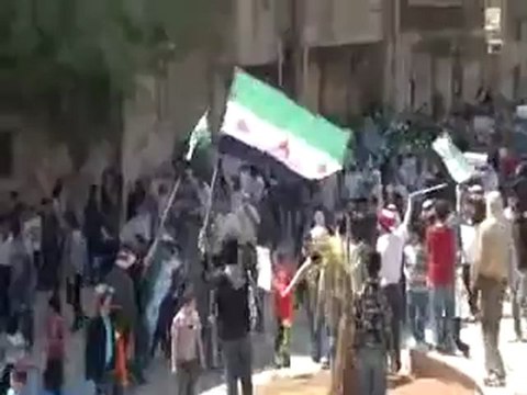فري برس ريف دمشق ساحة بيدر السلطاني التل 13 4 2012 Damascus