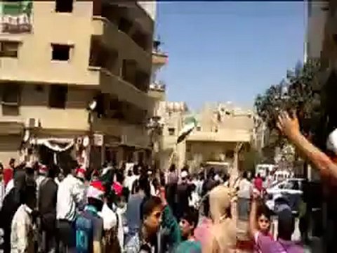 فري برس ريف دمشق التل مظاهرة احرار التل 13 4 2012ج8 Damascus