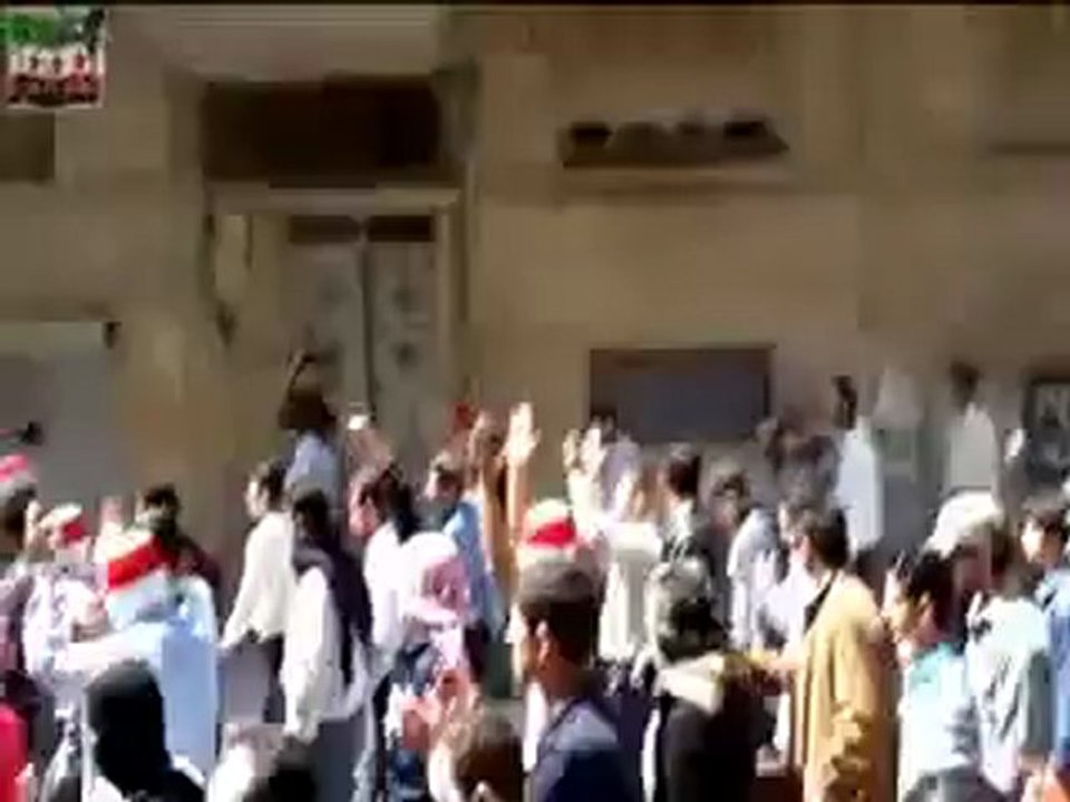 فري برس ريف دمشق التل مظاهرة احرار التل 13 4 2012ج7 Damascus