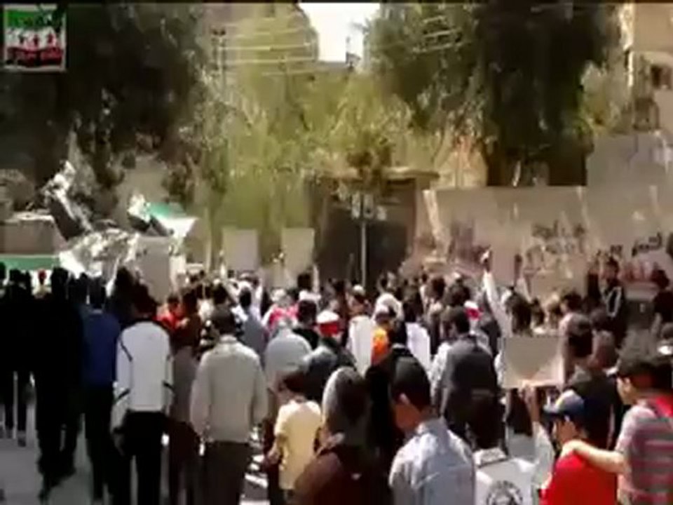 فري برس ريف دمشق التل مظاهرة احرار التل 13 4 2012ج5 Damascus